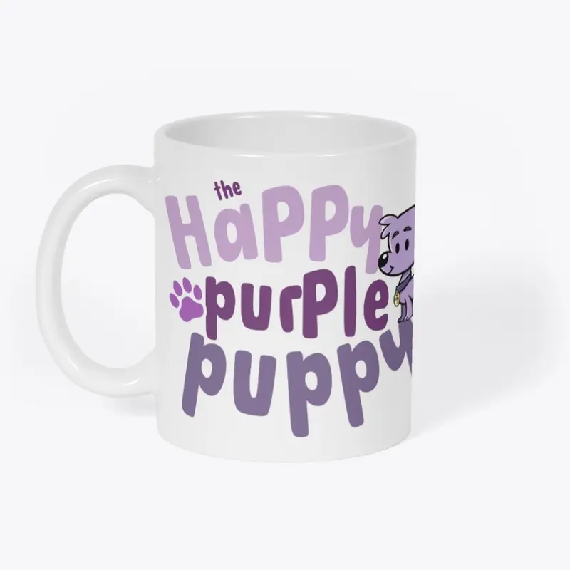 Happy Purple Puppy Logo