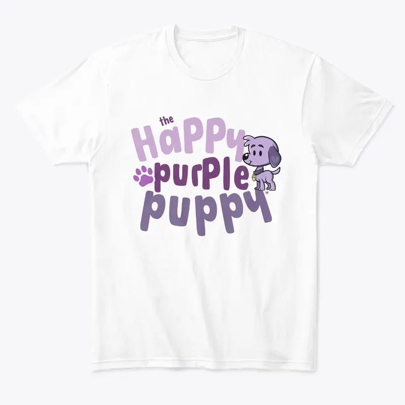 Happy Purple Puppy Logo